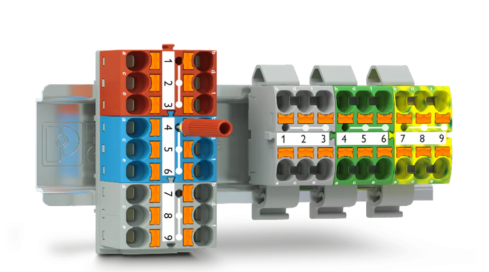 Push In Terminal Block Front View Push-in terminal block technology dominates | Control Design