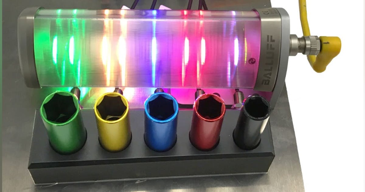 What do the stack lights mean in the visual factory? | Control Design