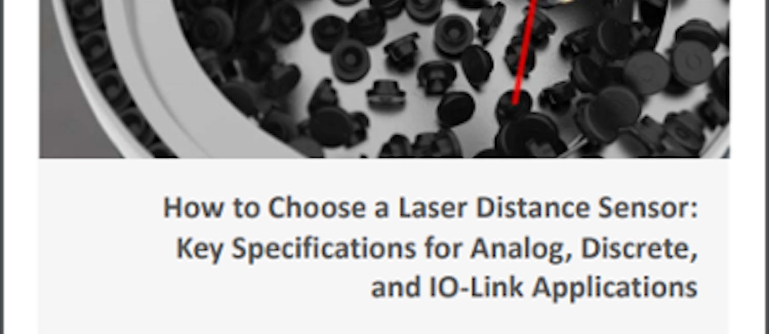 How to choose a laser distance sensor | Control Design
