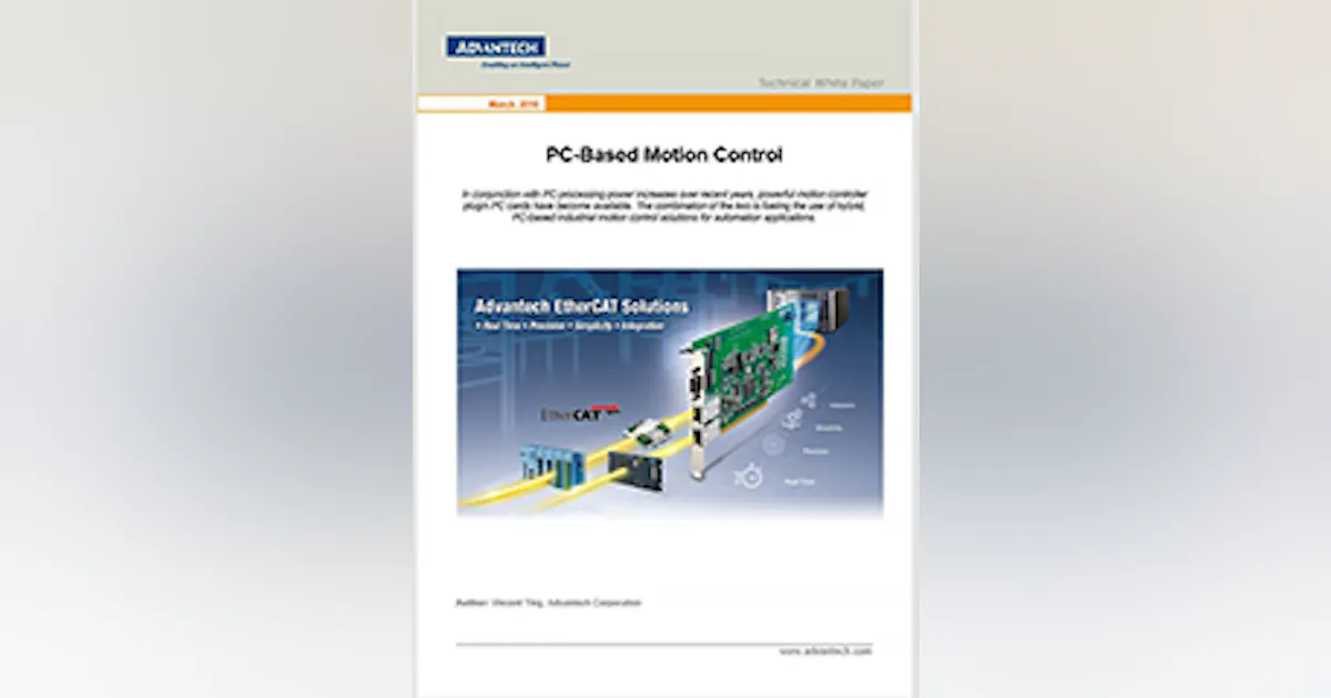 Pc Based Control Model PC based motion control | Control Design