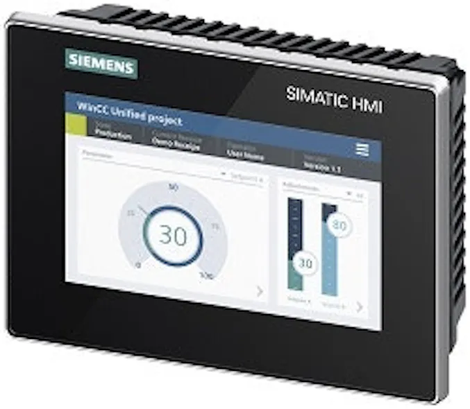 Wincc Modern Design Simatic HMI Unified Comfort panels | Control Design