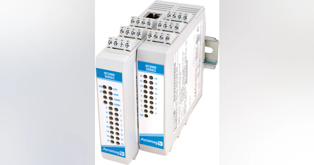 Input/Output: Acromag Ethernet remote I/O modules | Control Design