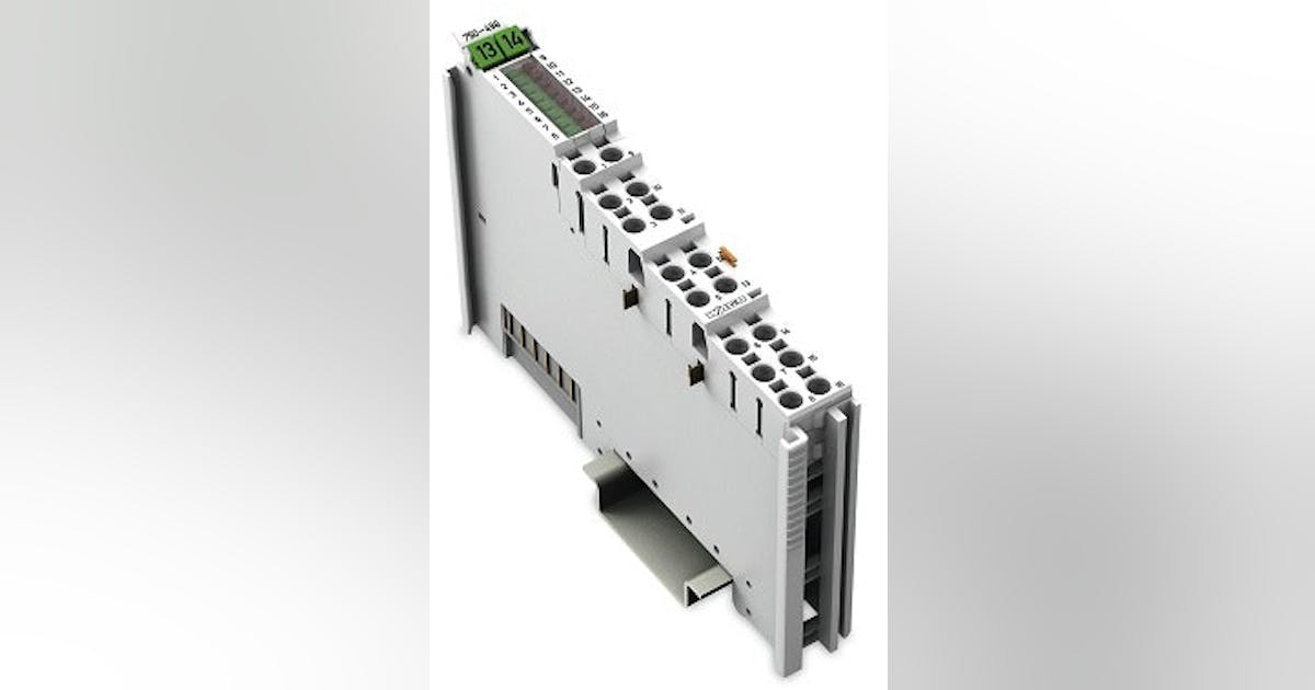 Input/Output: Wago Thermocouple analog input module | Control Design
