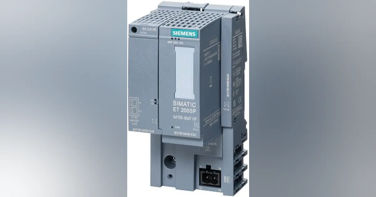 Input/Output: Siemens Multifieldbus interface module | Control Design