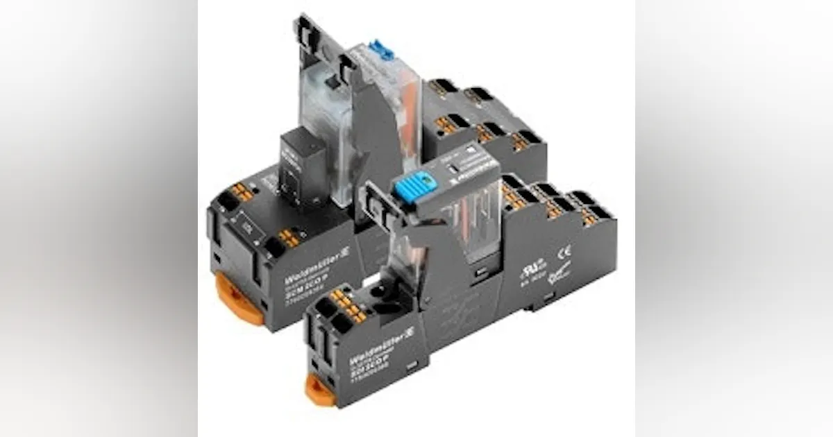 Controllers: Weidmuller Compact relays for industrial automation ...