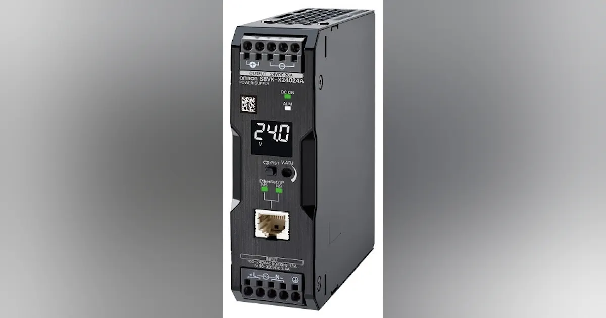 Power Distribution: Omron EtherNet/IP- and Modbus TCP-compatible power ...