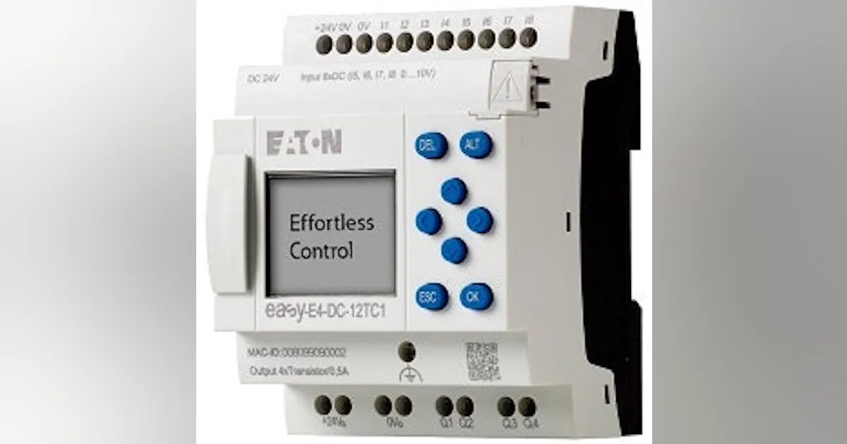 Controllers: Eaton Nano PLC with intelligent front-panel display ...