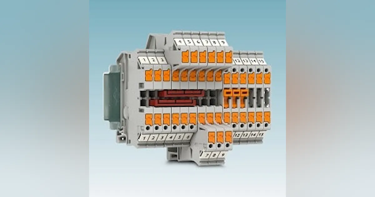Input/Output: Phoenix Contact Side-entry push-in connection technology ...