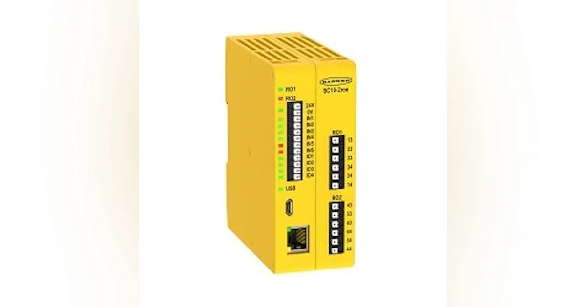 Machine Safety: Banner Engineering Safety controller with functionality ...