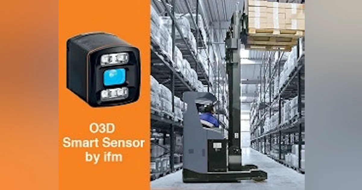 Ifm Inspection Camera Machine Vision: IFM 3-D camera for pallet fork positioning | Control Design