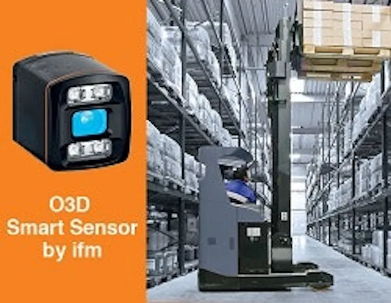 Ifm Camera Software Machine Vision: IFM 3-D camera for pallet fork positioning | Control Design