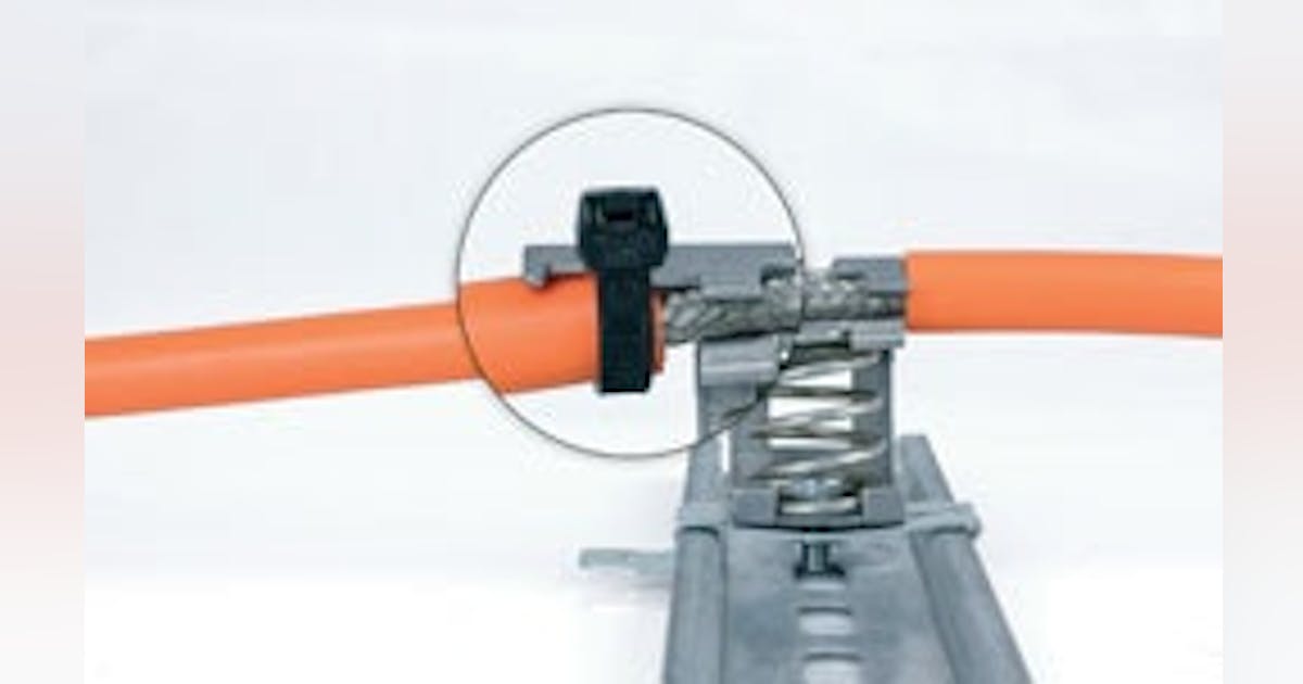 Icotek EMC spring-loaded shield clamps with strain relief | Control Design