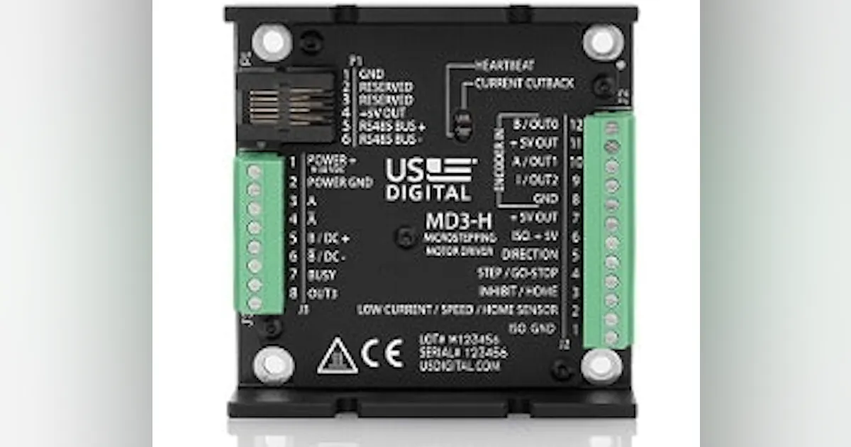 Machine Driver Processor Motor/Drive-Industrial Electric: US Digital Microstepping motor driver ...