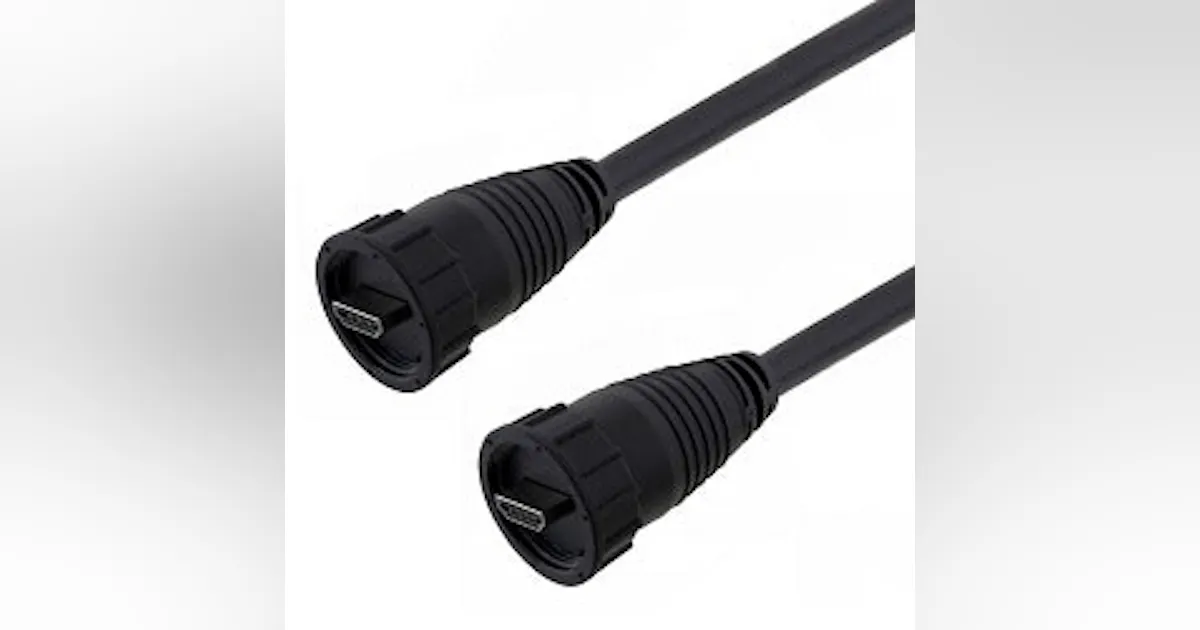 Ip67 Control Cable Connectivity: L-com Global Connectivity IP67-rated HDMI cables and ...