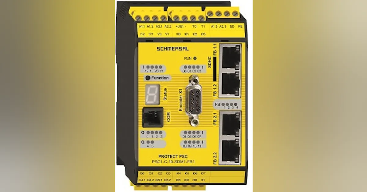 Machine Safety: Schmersal Modular safety controller | Control Design