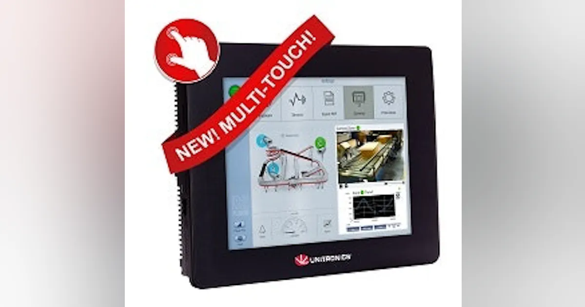 Operator Interface Hardware: Unitronics PLC with multi-touch HMI screen ...