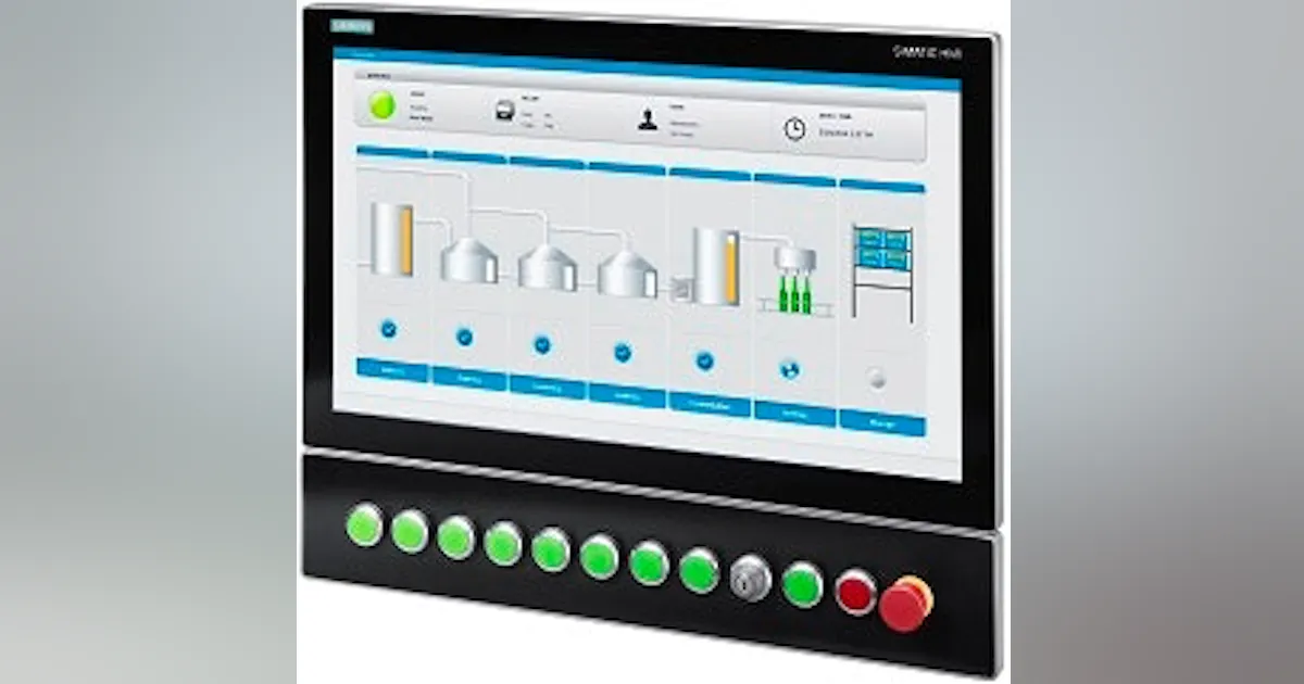 Operator Interface Hardware: Siemens Slim-design IP65 HMI | Control Design