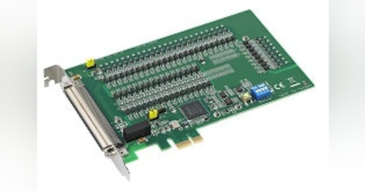 Input/Output: Advantech Isolated digital I/O cards with digital filter ...