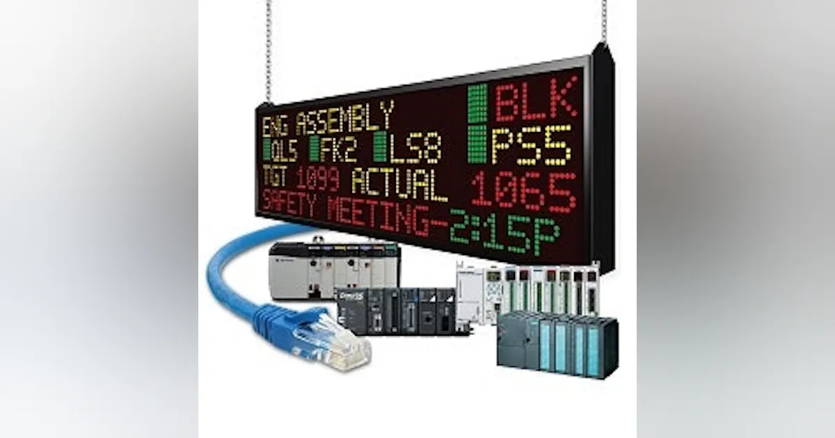 Avg Machine Machine Safety: AVG Intelligent LED message display | Control Design