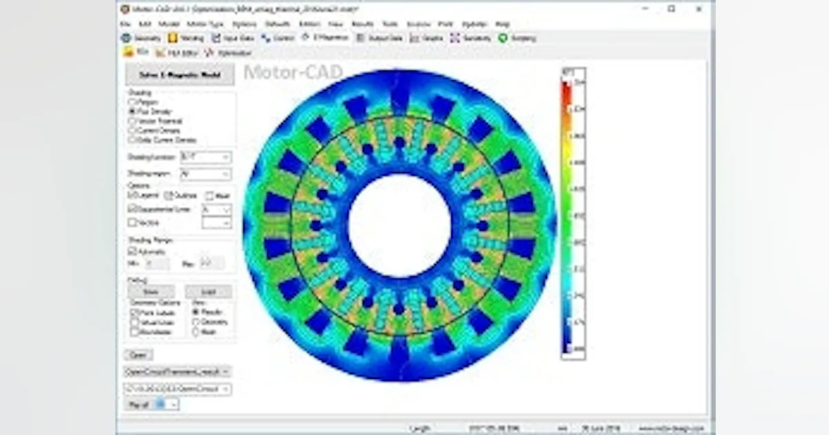 Software: MDL Electric motor design software | Control Design
