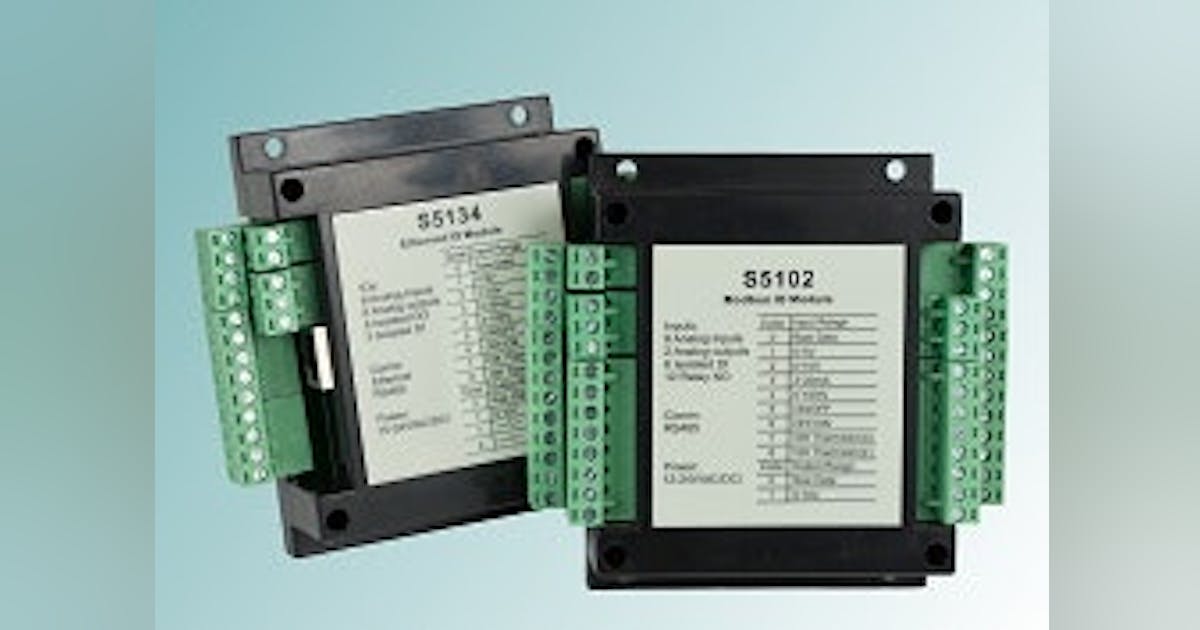 Input/Output: SoftPLC Modbus Ethernet and serial I/O modules | Control ...