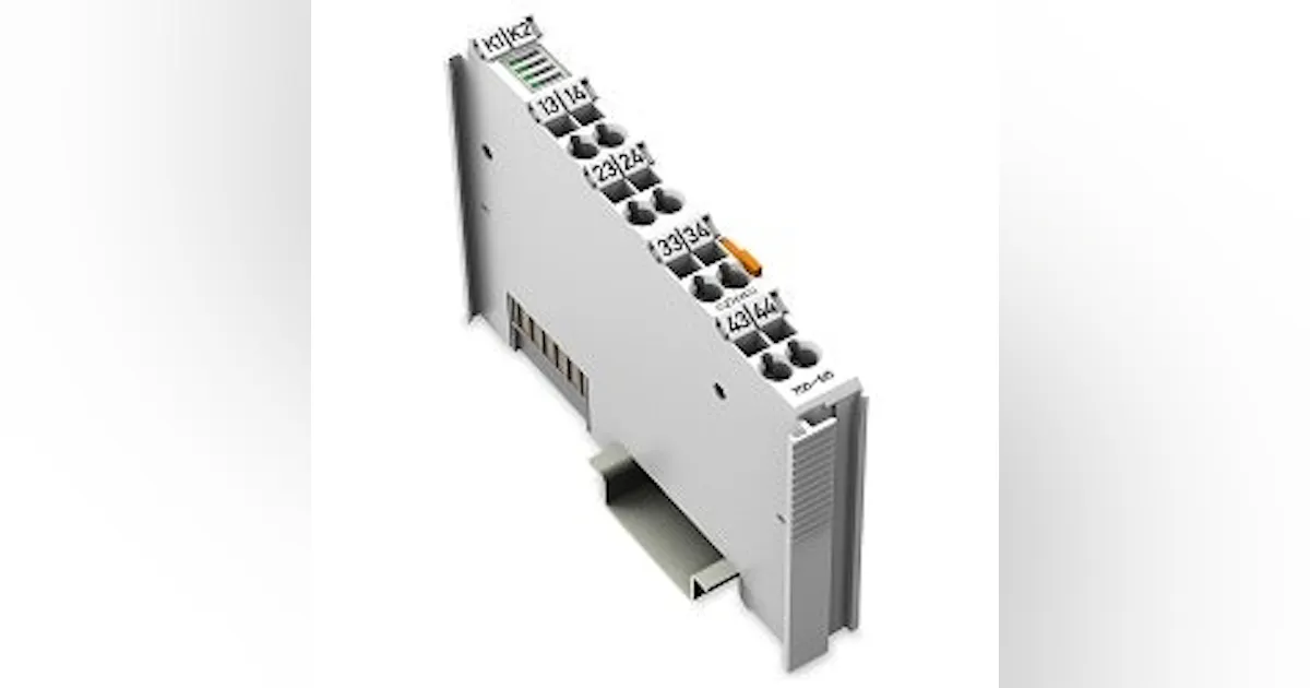 Wago Relay Module Input/Output: Wago Four-channel digital relay output module | Control ...