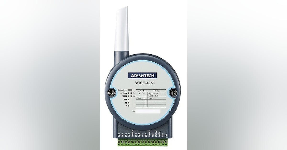 Input/Output: Advantech RS-485 wireless I/O modules | Control Design