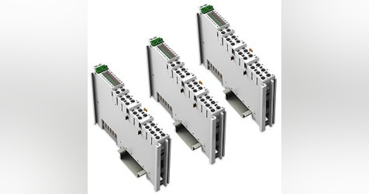 Input/Output: Wago Analog input modules | Control Design