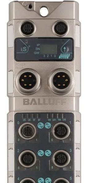 Balluff Master Module Input/Output: Balluff 16-port IO-Link Master with Profinet | Control Design