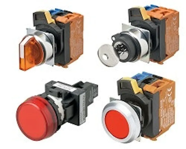 Operator Interface Hardware: Omron Pushbuttons, selectors and pilot ...