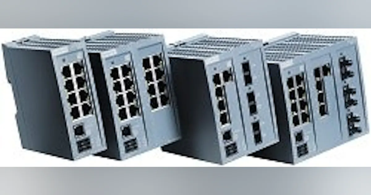 Industrial Networks: Siemens Ethernet switches | Control Design