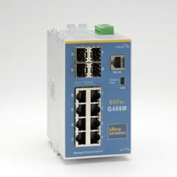 Ultra Electronics EOTec G408M Industrial Gigabit Ethernet Switch ...