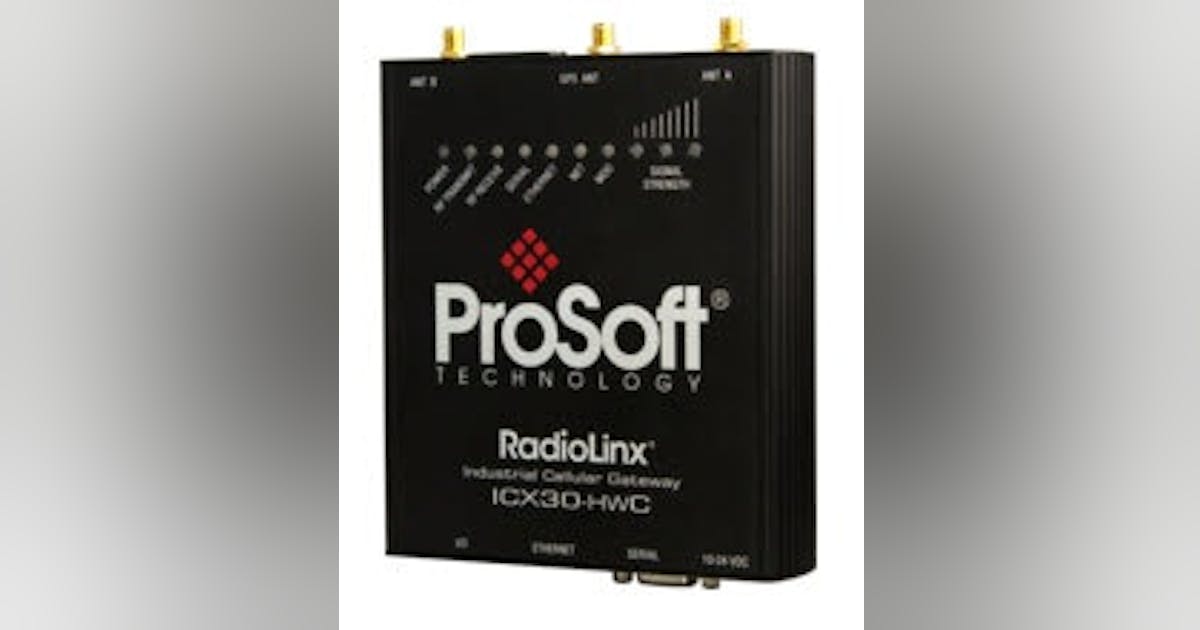 Connectivity: ProSoft's Industrial Cellular Gateway ICX30-HWC | Control ...