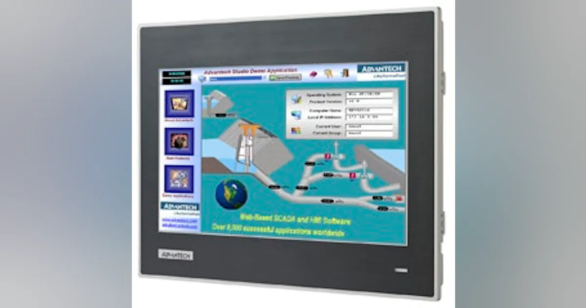 Operator Interface: Advantech Industrial Automation's WebOP-3000 Web ...