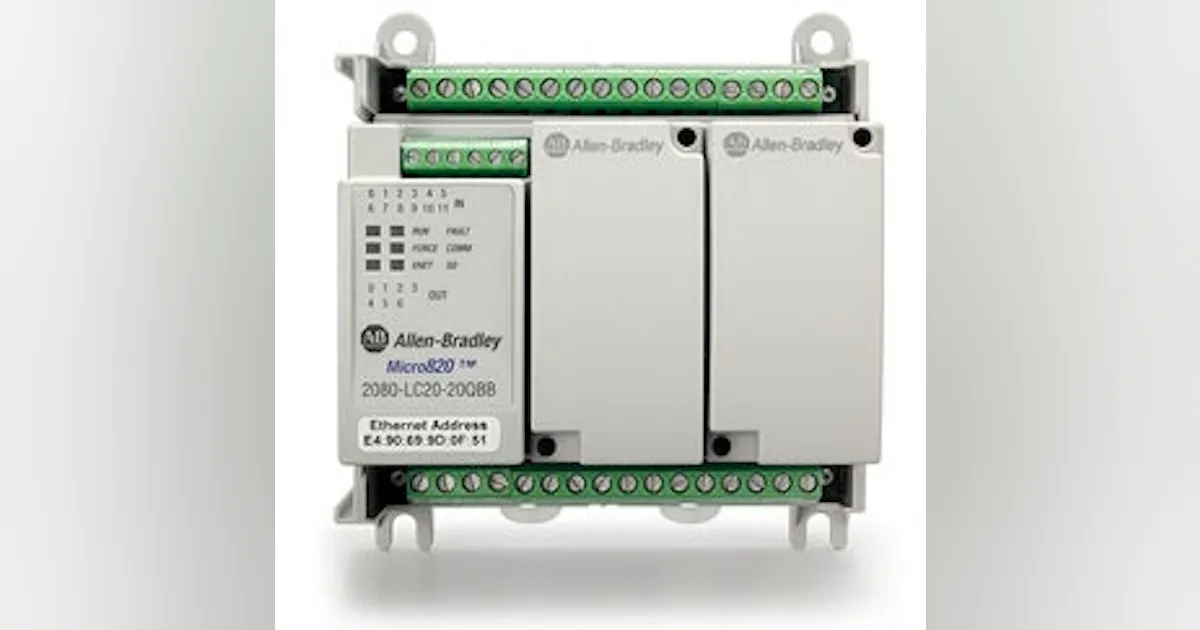 Micro820 Controller Programmable Logic Controller: Rockwell Automation's Allen-Bradley ...