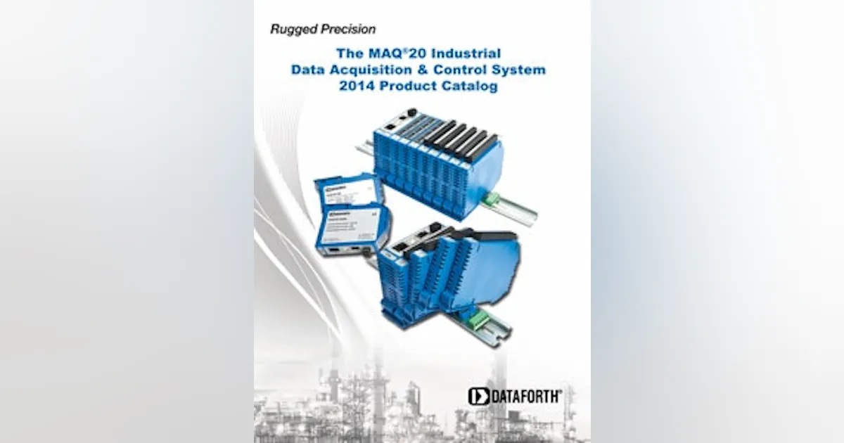 DAQ Resources: Dataforth's MAQ20 Industrial Data Acquisition & Control ...