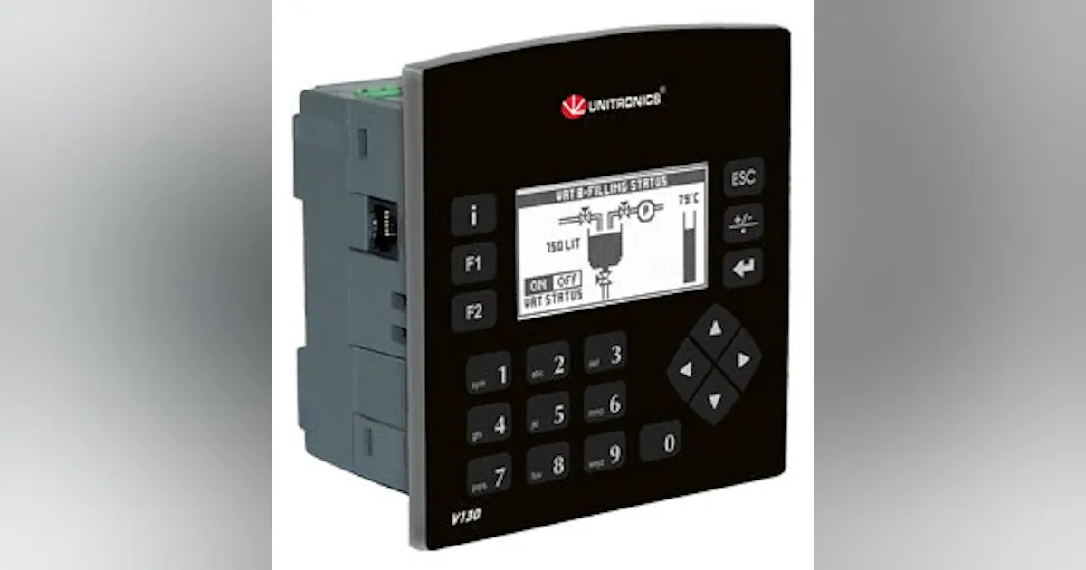Programmable Controllers, Operator Interface: Unitronics' Vision130-J ...