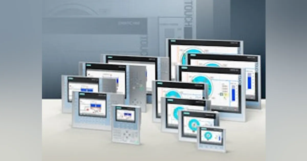 Simens Api Operator Interface: Siemens Industry's Simatic HMI Comfort Panels ...