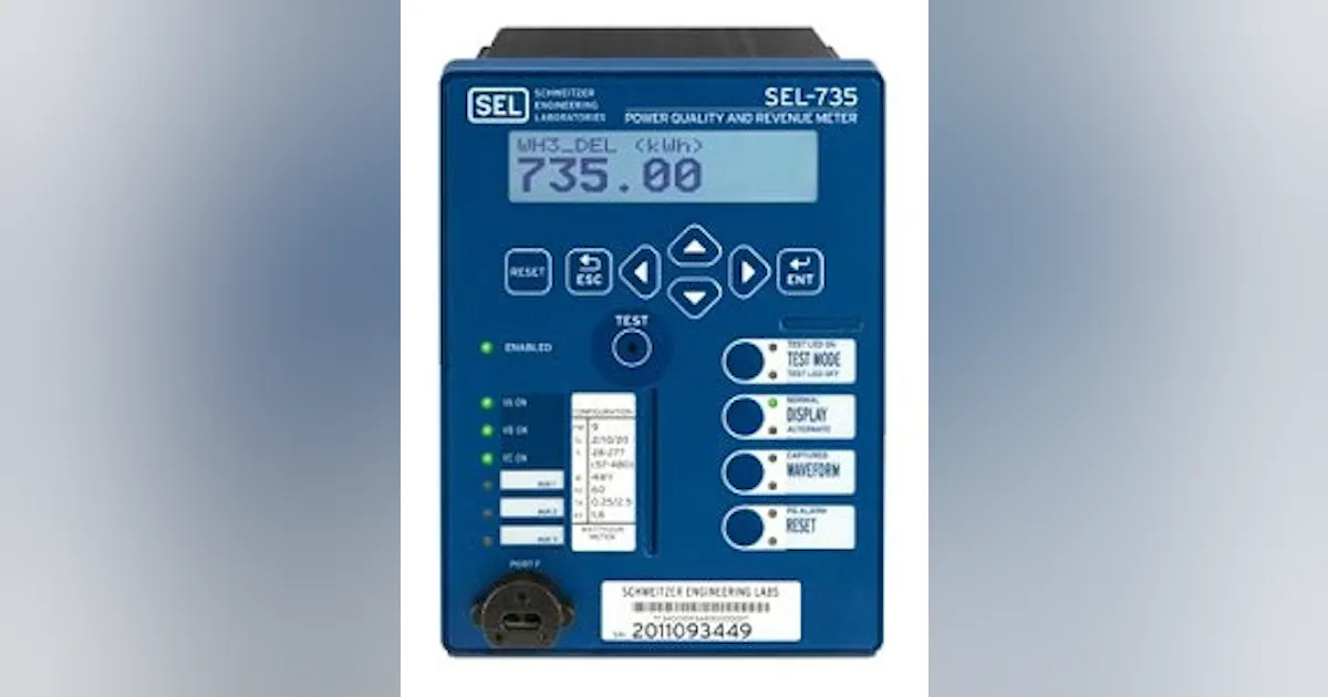 Sweitzer Engineering Software Schweitzer Engineering Laboratories Adds IEC 6185 Functionality to SEL ...
