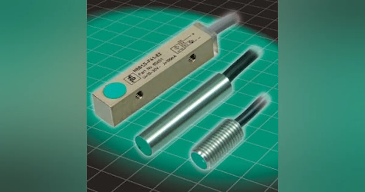 Measurement and Sensing: Pepperl+Fuchs' NBB Family of Inductive, Flush ...