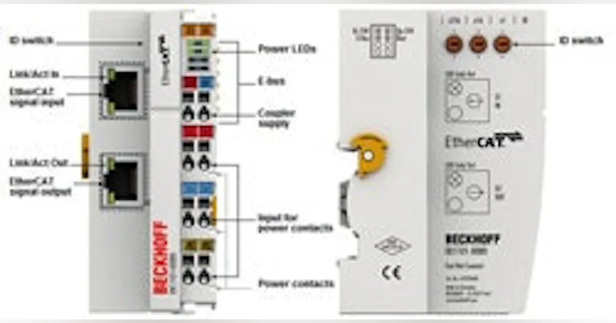 Network Connectivity: Beckhoff's EtherCAT Coupler With ID Switch, Fast ...