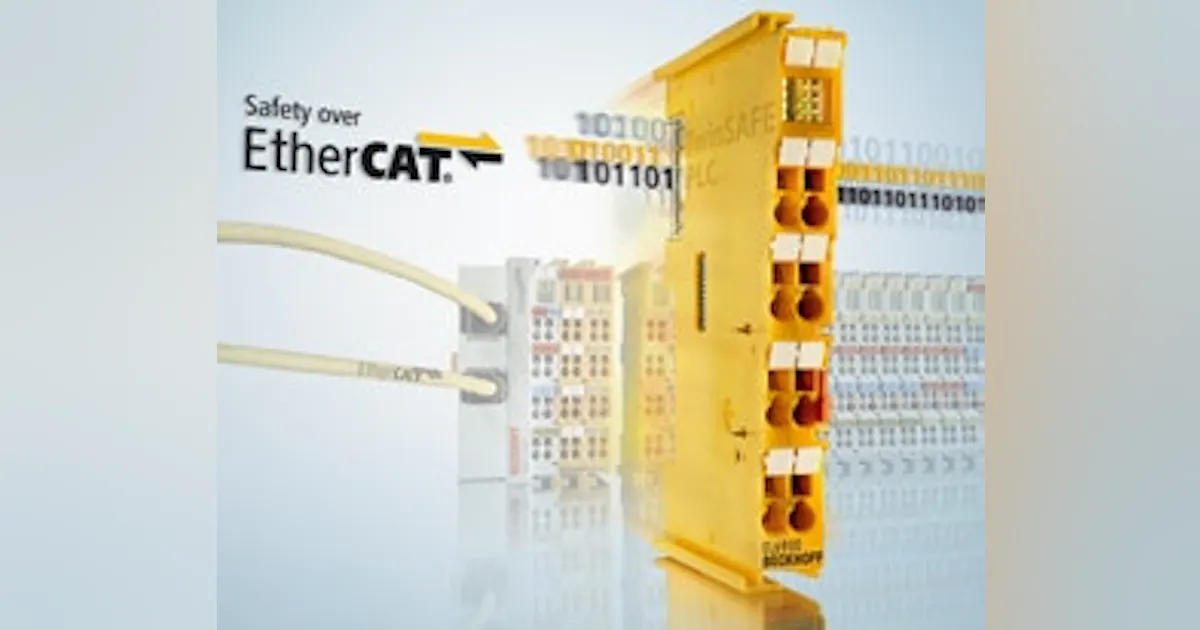Machine Safety: Beckhoff Automation's TwinSafe Terminals for EtherCat I ...