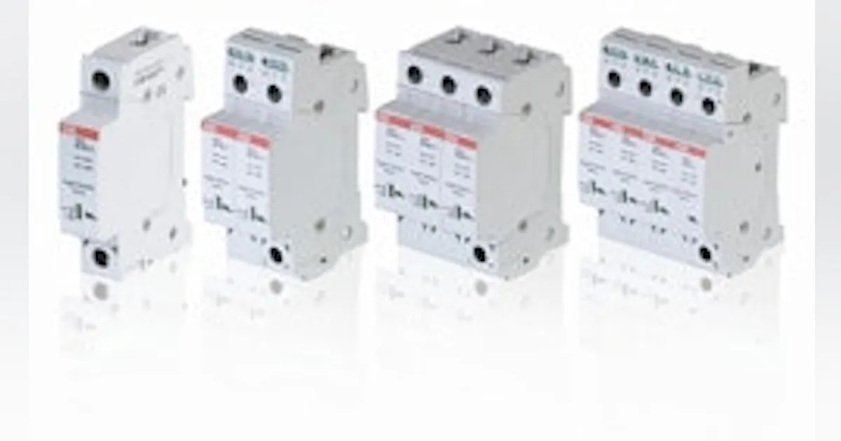 Power Supplies: ABB's UL 1449 3rd-Edition-Certified OVR DIN-Rail Surge ...