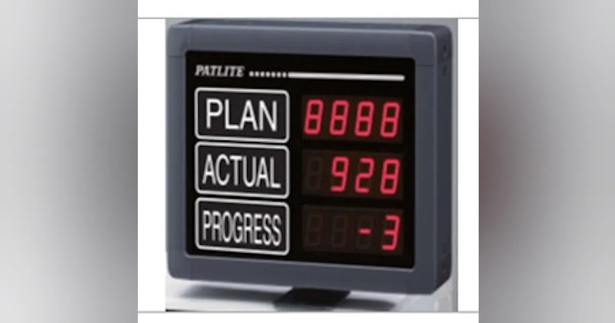 Industrial Operator Interface Display Panels: Patlite's VE LED Display ...