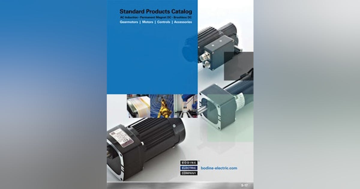 Industrial Electric Product Bodine Electric's 2011 Standard Product