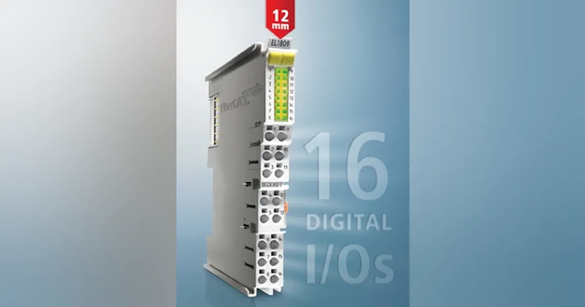 I/O | Beckhoff Automation's HD Bus Terminals | INdustrial Networking ...
