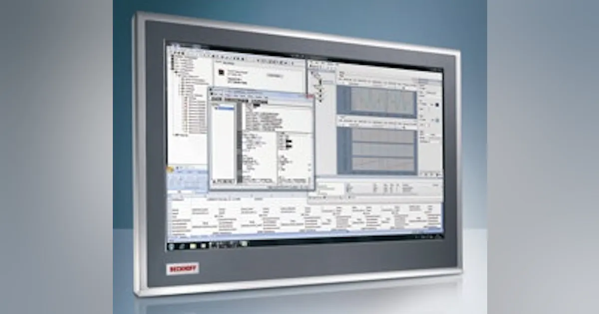 Pc Based Control Design HMI | Beckhoff Automation's Panel PC Series | Control Design | Control ...