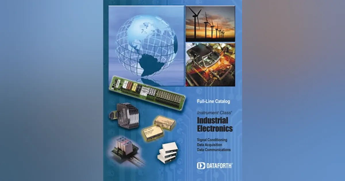 Industrial Networking: Dataforth's Industrial Electronics Product ...