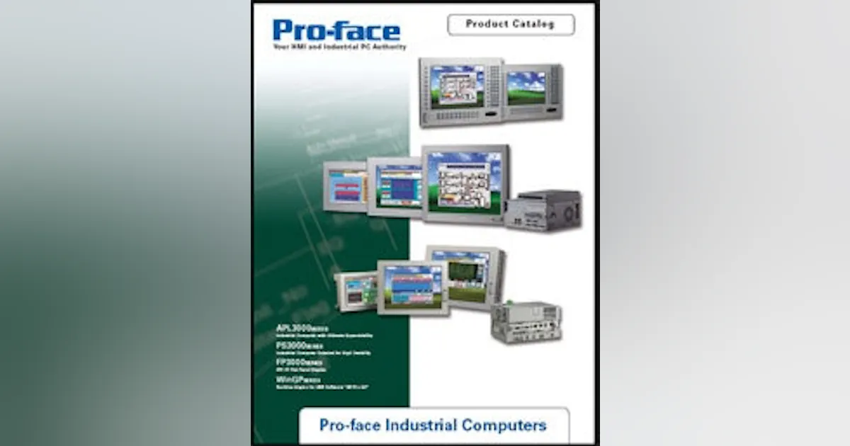 Profisafe Hmi Module HMI | Pro-face's Industrial PC and Open-HMI Brochure | Control Design ...