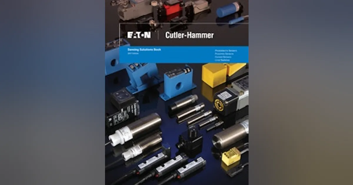 Sensors Catalog | Eaton's Sensors Catalog | Control Design | Control Design